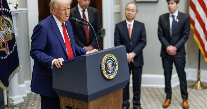 donald trump si directorii openai softbank si oracle au anuntat un proiect de 500 de miliarde de dolari pentru infrastructura ai 67909b7e2d6a2