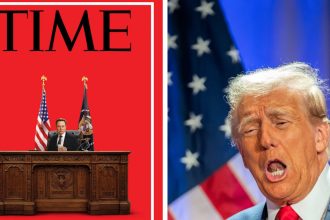 elon musk presedintele neoficial al sua cea mai recenta coperta a revistei time provoaca o noua controversa in statele unite 67a7c9dc8ffbc