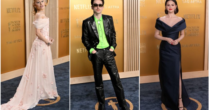galerie foto cele mai spectaculoase tinute de la gala sag awards 2025 vedetele care au impresionat pe covorul rosu 67bc9f81876d5