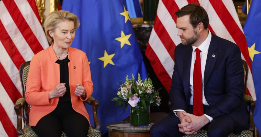 video confruntare sua ue la summitul ai de la paris ce mesaje au transmis ursula von der leyen si j d vance 67aba97b22d40