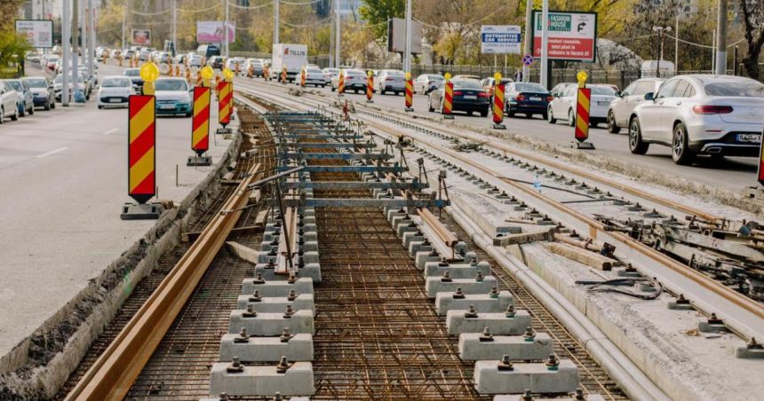 nou santier in bucuresti incep lucrarile de modernizare a liniei de tramvai de pe bulevardul expozitiei si strazile adiacente 67e41dbb03cb3
