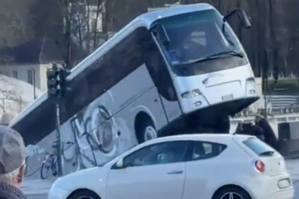 video accident la torino un autocar a mers cu spatele pana a cazut in raul po soferul a murit 67e5a613a0efd