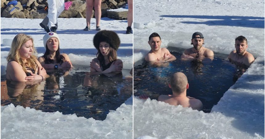 video baie la copca intr o tabara din maramures experienta traita de mai multi tineri in apa inghetata a lacului mogosa la 7 grade celsius 67ce725257b96