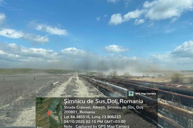 foto un nou episod de poluare cu zgura si cenusa in dolj in urma unei avarii la electrocentrale craiova si a vantului puternic 67f7dd3437966