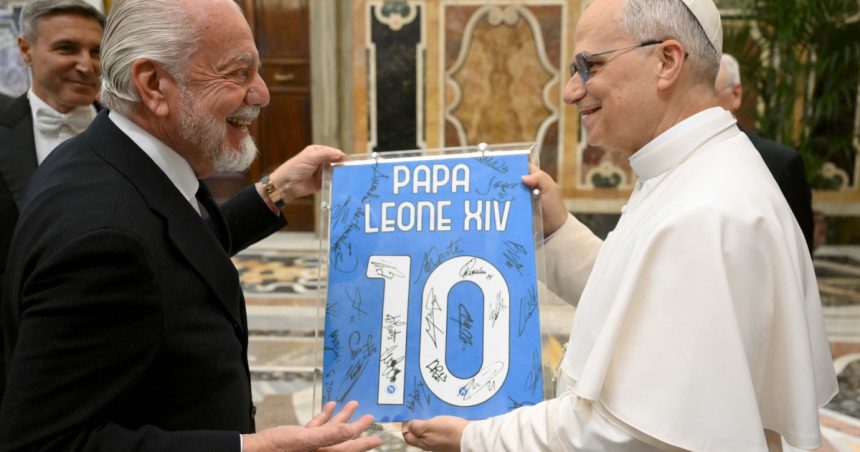 campionii italiei din seria a au fost primiti la vatican de catre papa leon al xiv lea mesajul suveranului pontif 6835cb47ba187