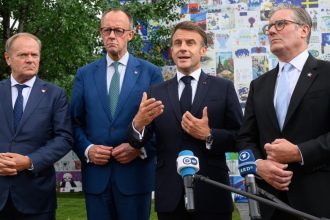 emmanuel macron europenii continua sa pregateasca sanctiuni impotriva rusiei in coordonare cu sua 6827a62e2a9a0