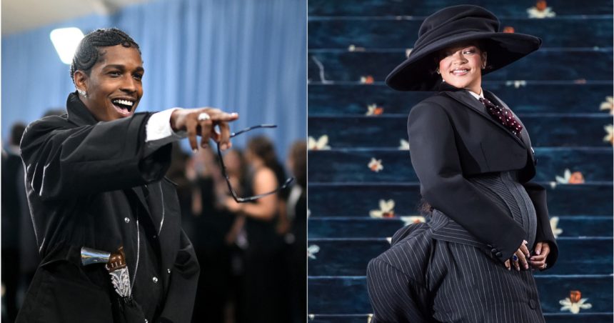 galerie foto rihanna si aap rocky au anuntat la met gala 2025 ca asteapta al treilea copil 6819c05d67b69