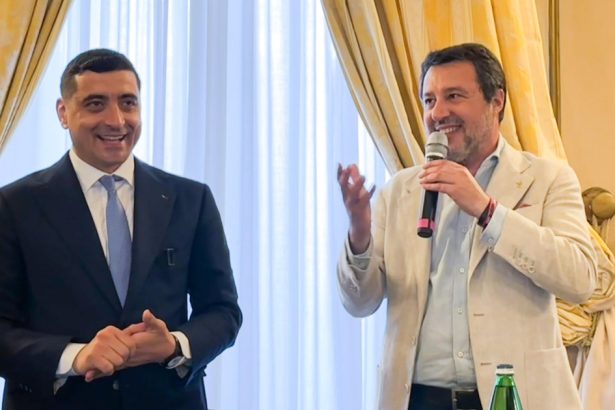 matteo salvini unul dintre liderii eurosceptici ai coalitiei de guvernare din italia il sustine pe george simion la prezidentiale 6824ecea4bc7c