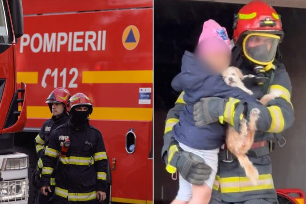 video incendiu puternic cu degajari mari de fum intr un bloc din ploiesti 30 de persoane inclusiv copii au fost evacuate 682890c9cd1dd