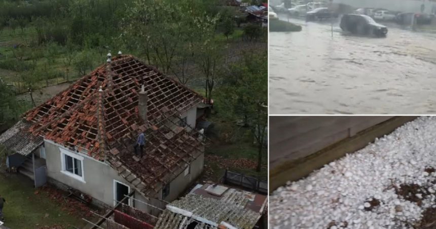 video vremea rea a facut ravagii in tara grindina si vijeliile au avariat sute de case si zeci de masini vantul a doborat mai multi copaci 681b1381714bb