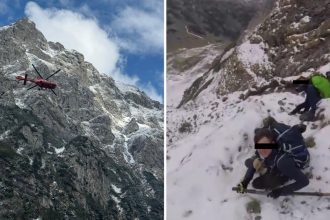 videofoto traseele montane periculoase inca avertismentul salvamontistilor dupa ce patru turisti din belgia au ramas blocati in bucegi 683081c7a7e57