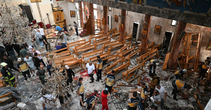 atentat sinucigas la o biserica din siria cel putin 20 de morti 685870ac44420