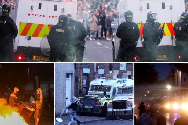 galerie foto romanii sunt vizati in mod special continua violentele in orasul nord irlandez ballymena incendieri case distruse de protestatari 684a86ba43b69