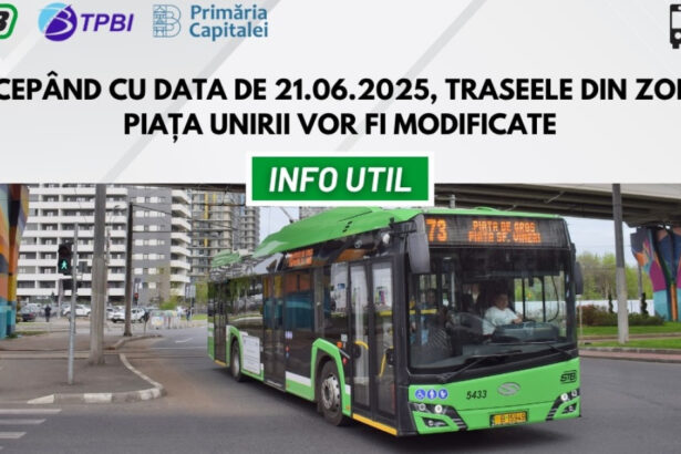 mai multe trasee ale stb se modifica incepand de sambata in zona piata unirii in capitala 68563eb8266ab