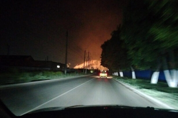 video o fabrica de azot aflata la 200 de kilometri sud de moscova in flacari dupa un atac cu drona al ucrainei 68456059ef5af