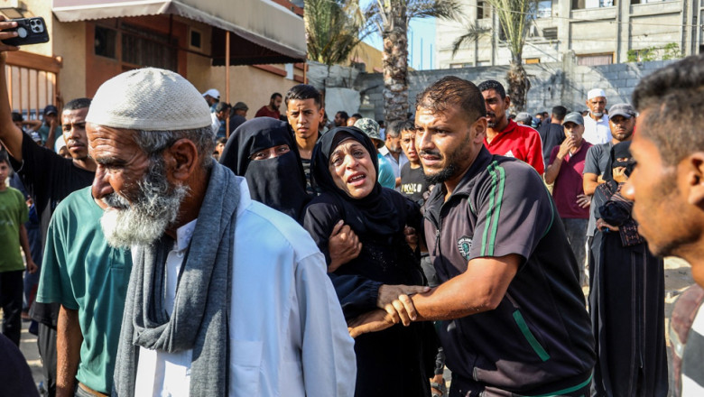 cel putin 32 de morti in gaza dupa focuri trase de armata israeliana asupra civililor care se indreptau spre un centru de ajutor 687bd3915add7