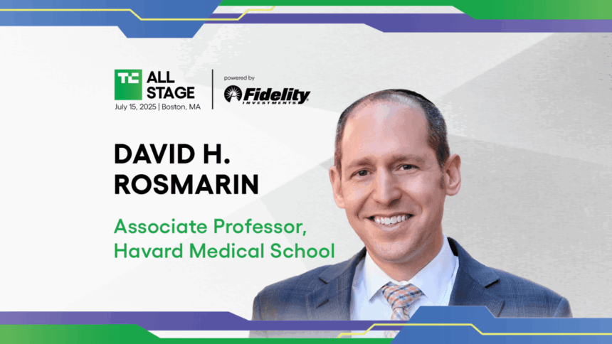 david h rosmarin brings a founder focused approach to anxiety at techcrunch all stage 6865812707daf