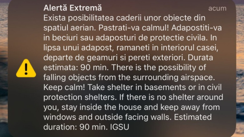 news alert mesaj ro alert in tulcea populatia avertizata in legatura cu posibilitatea caderii unor obiecte din spatiul aerian anuntul mapn 6864b22ca53e7