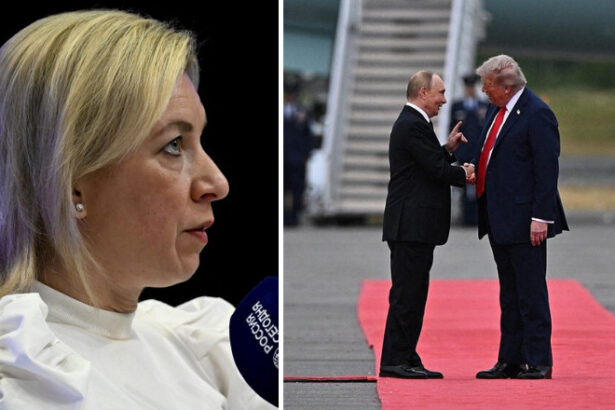 galerie foto zaharova ironizeaza presa occidentala dupa ce trump l a primit pe putin cu covor rosu in alaska se afla intr o frenezie totala 68a027997ba08