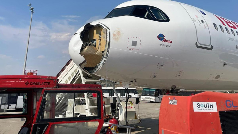 video un avion iberia spre paris s a intors de urgenta la madrid dupa ce a lovit un vultur in zbor 6891e5f412a14