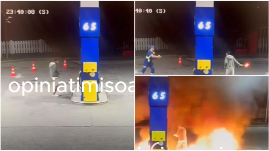 panica in judetul timis un individ beat a dat foc pompei de benzina si ameninta ca se sinucide 68bbf247c7b7b